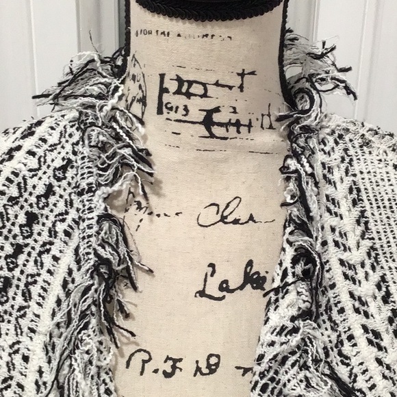 🆕 INC Tweed Blazer Open Front Long Sleeves - Picture 2 of 11